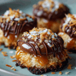 Samoa Stuffed Cookies with Coconut & Caramel