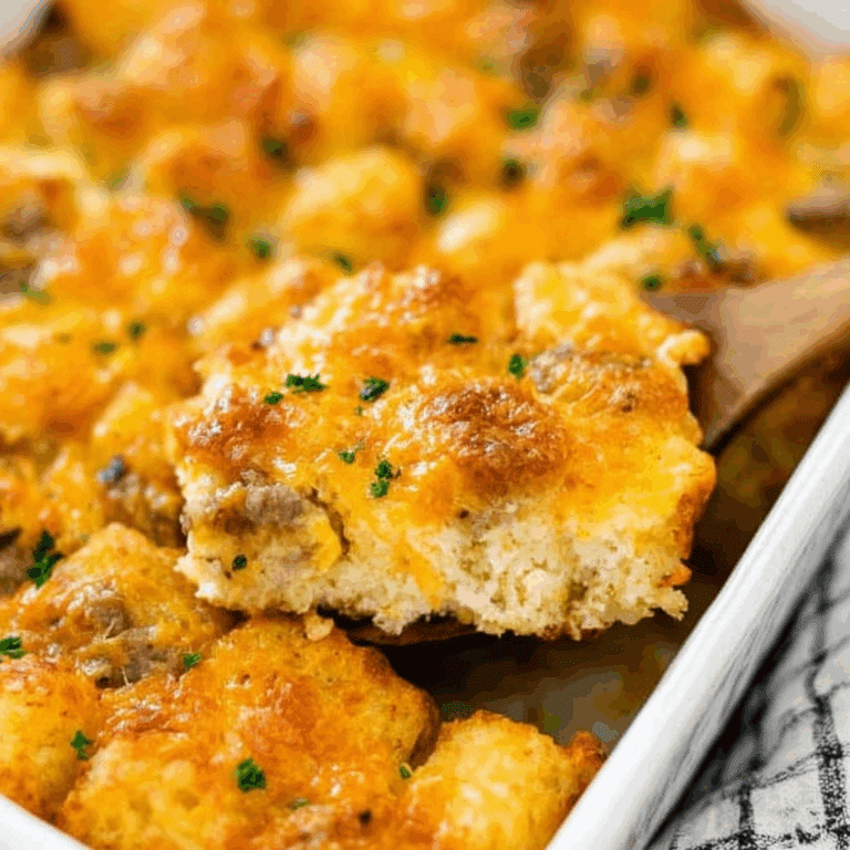 Sausage Tater Tot Breakfast Casserole