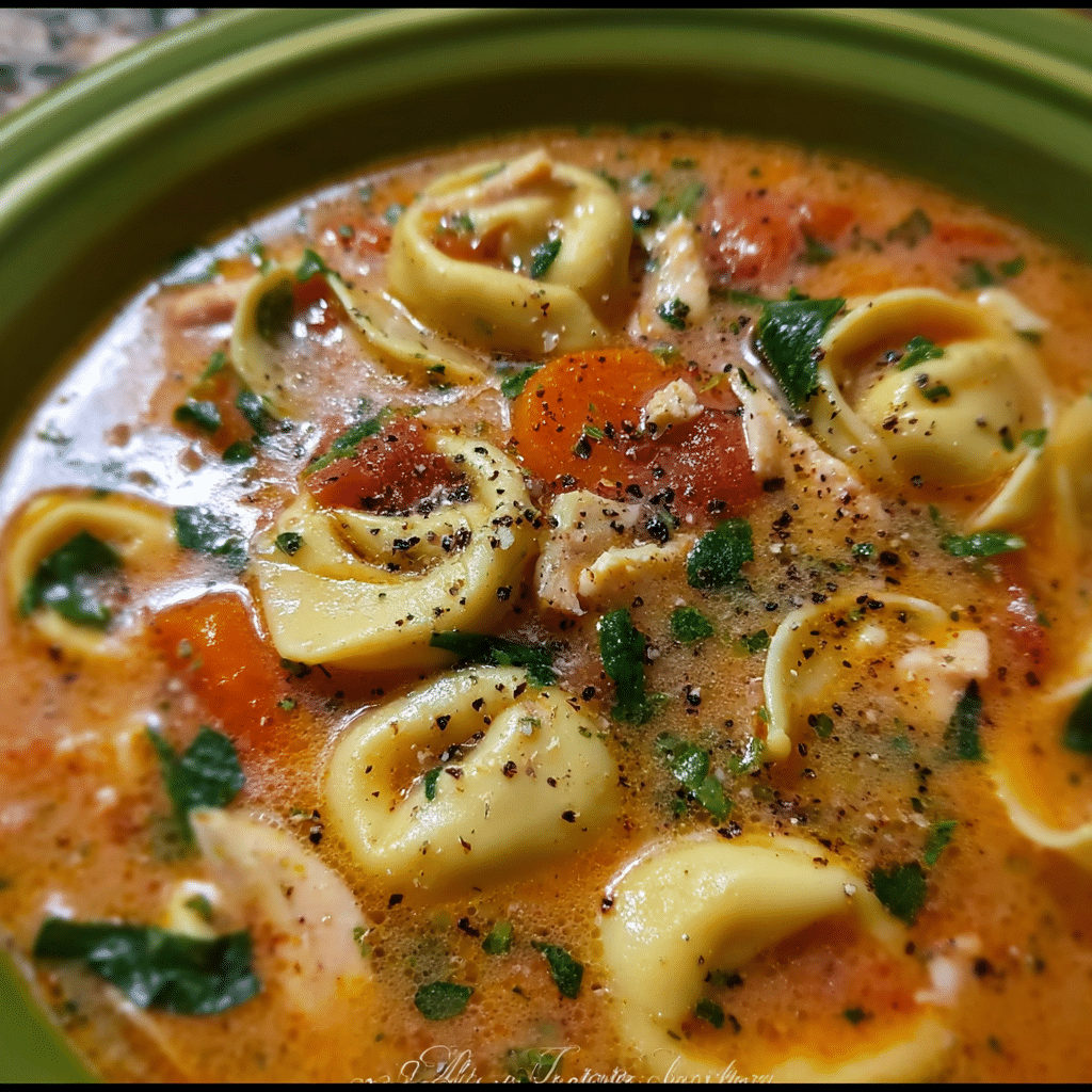 Slow Cooker Tortellini Soup