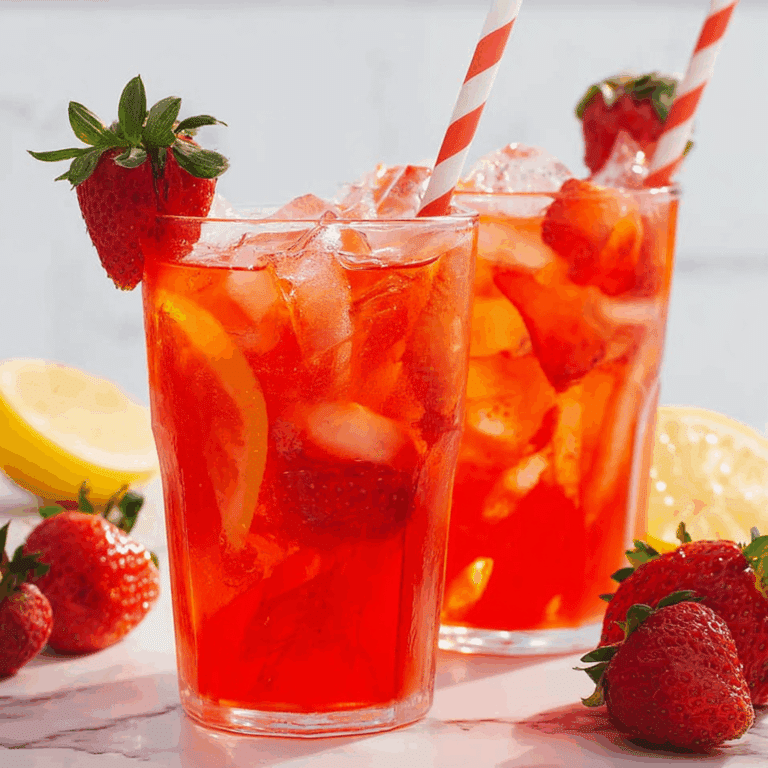 Southern Strawberry Sweet Iced Tea