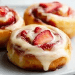 Strawberry Cheesecake Cinnamon Rolls