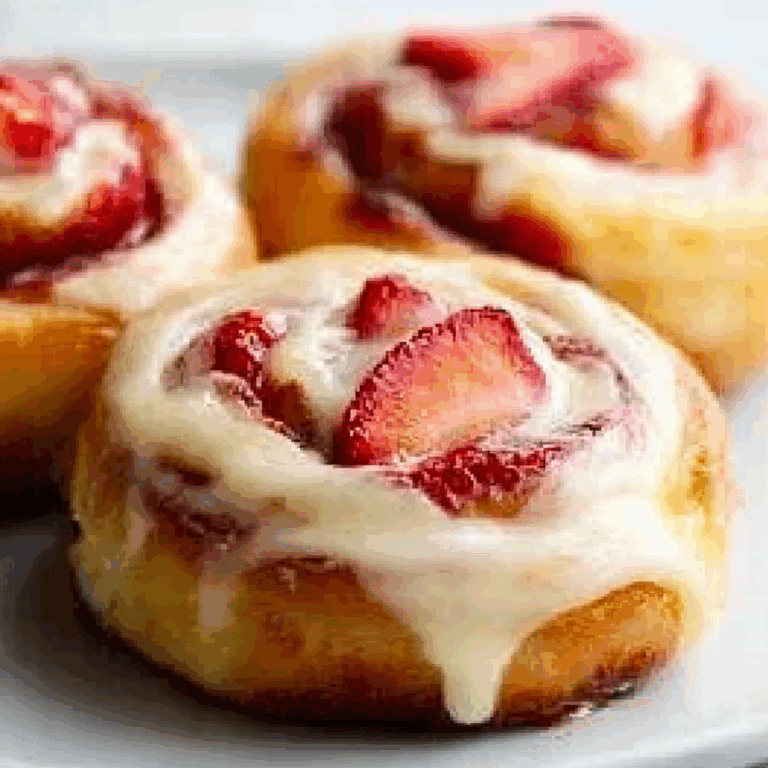 Strawberry Cheesecake Cinnamon Rolls