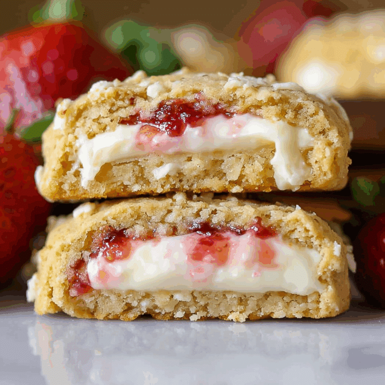 Strawberry Cheesecake Cookies with Jam Filling