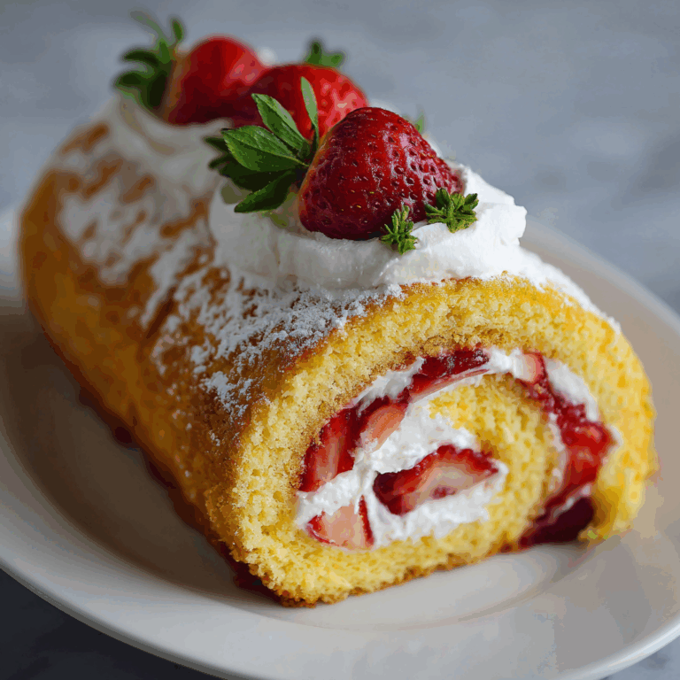 Strawberry Shortcake Swiss Roll
