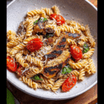 Tomato Basil Pasta with Grilled Chicken