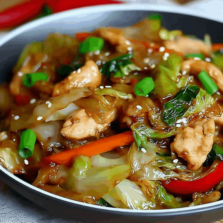 Chinese Chicken Cabbage Stir-Fry