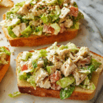 Chopped Chicken Caesar Salad Sandwiches