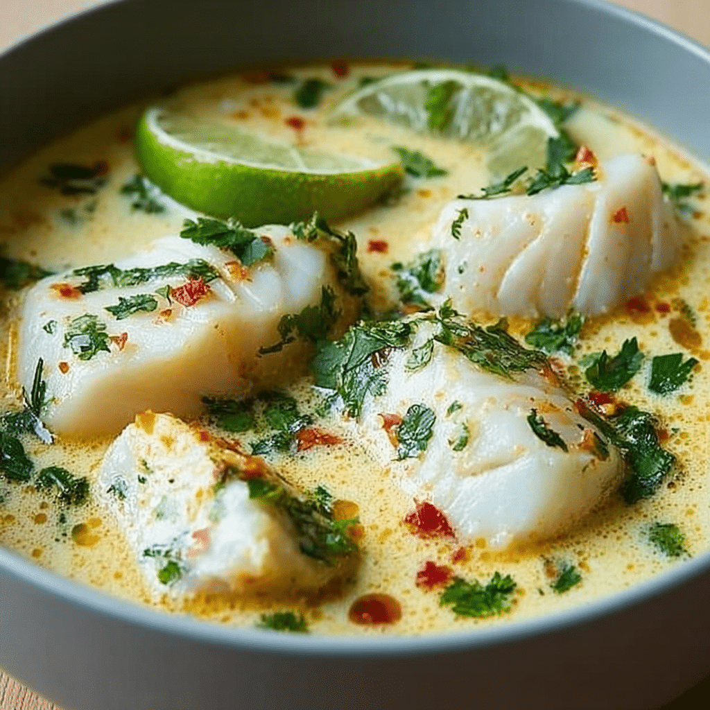 Coconut Lime Fish Soup