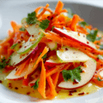 Crunchy Apple & Carrot Salad with Creamy Citrus Dressing