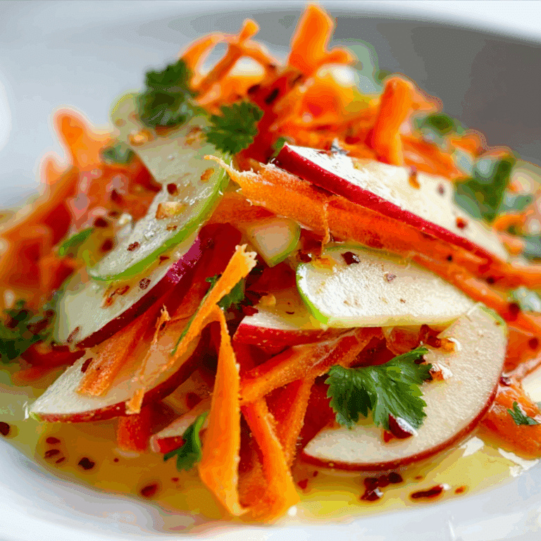 Crunchy Apple & Carrot Salad with Creamy Citrus Dressing