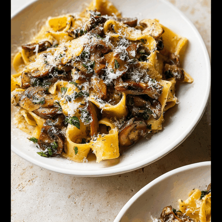 Garlic Mushroom Pasta