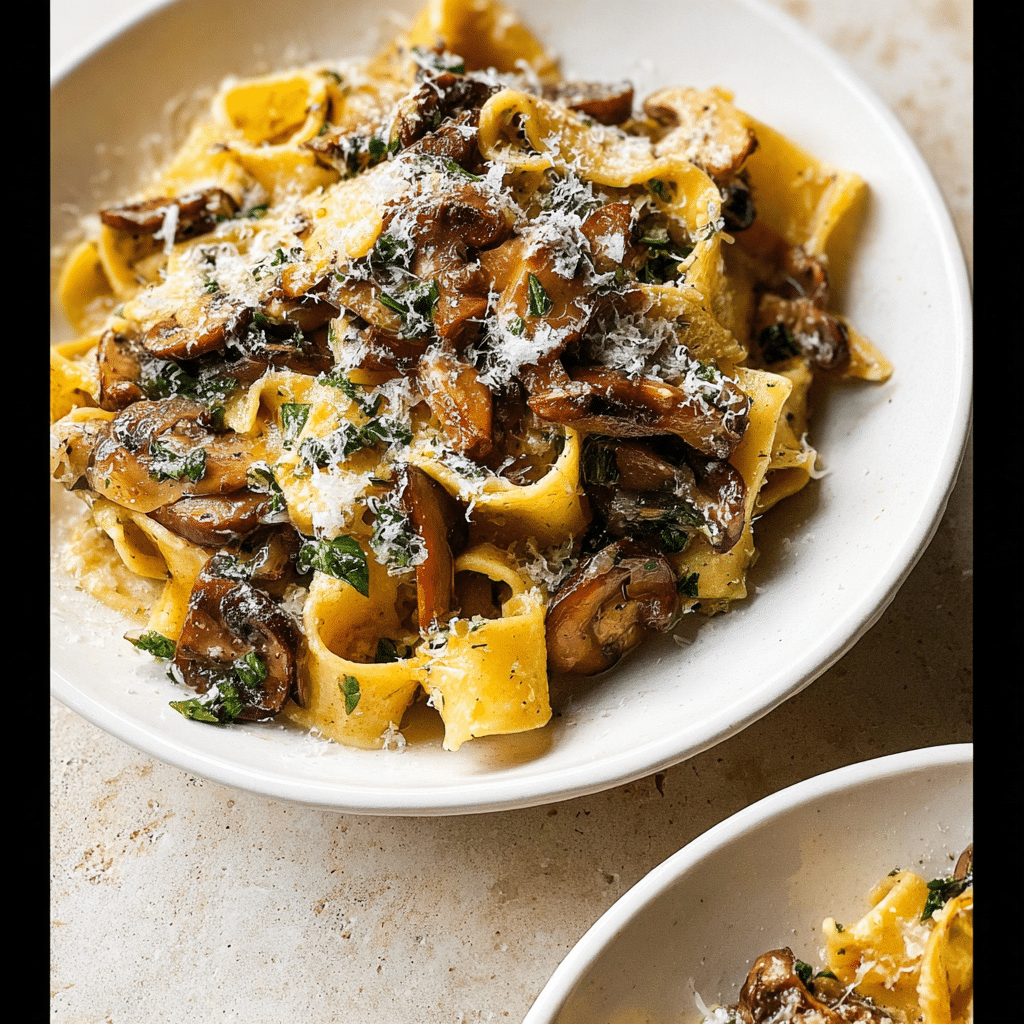 Garlic Mushroom Pasta