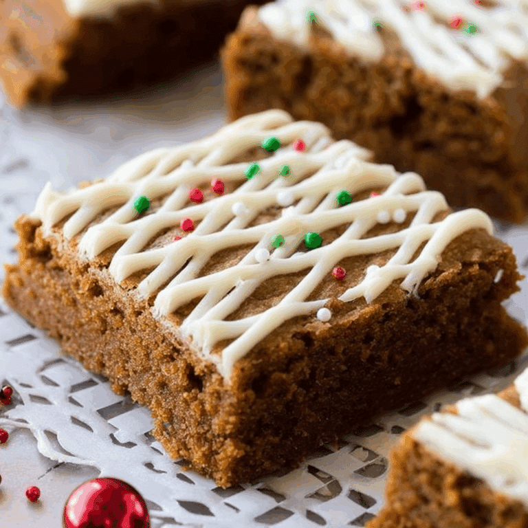 Gingerbread Cookie Bars