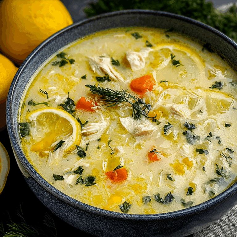 Greek Lemon Chicken Soup