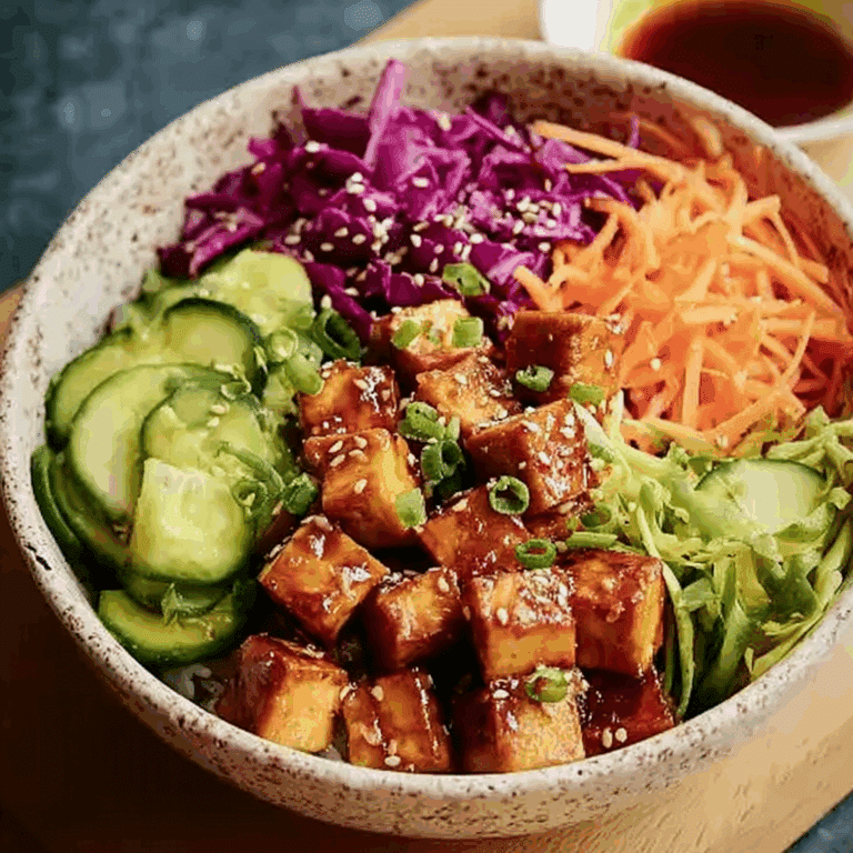 Honey & Soy Tofu Poke Bowl