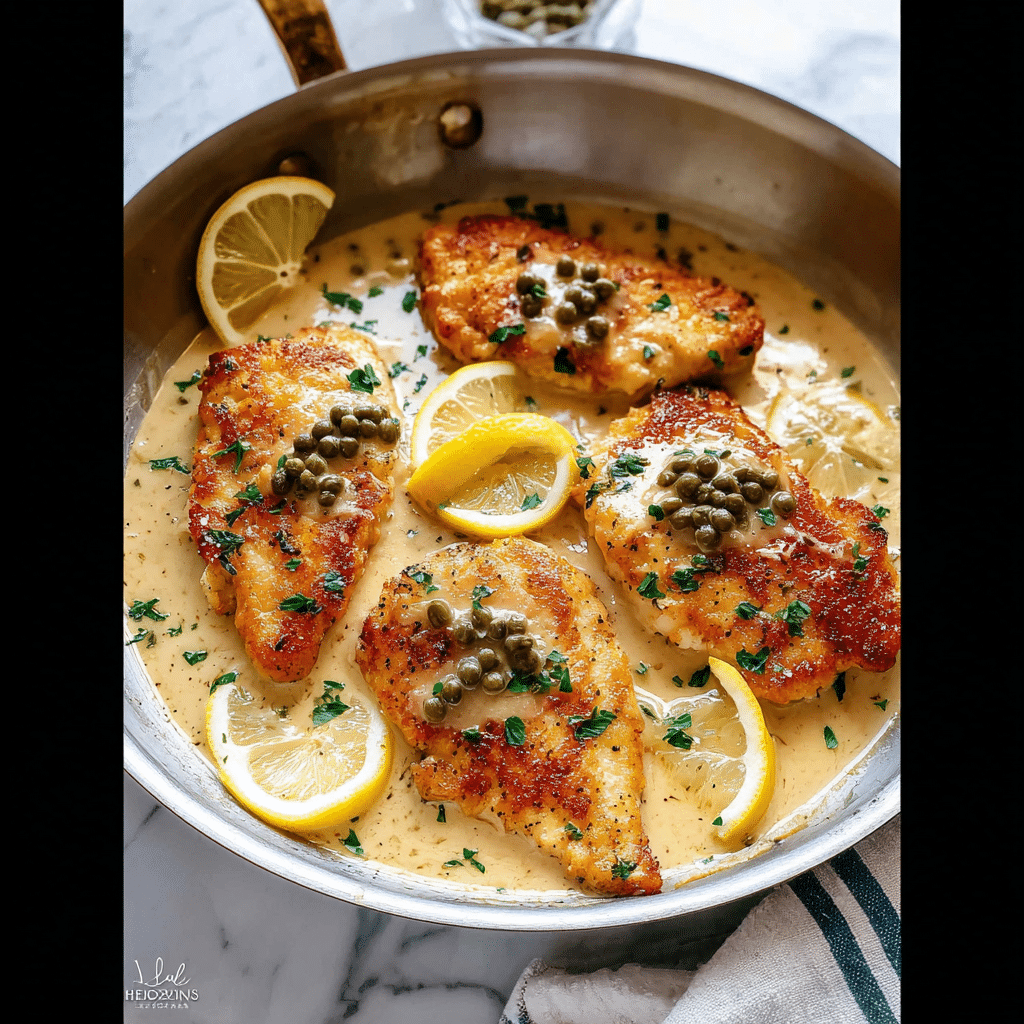 Lemon Chicken with Parmesan Sauce