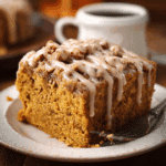 Pumpkin Coffee Cake with Maple Glaze