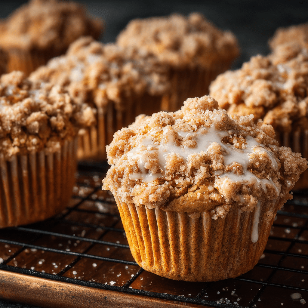 Pumpkin Crumb Cake Muffins