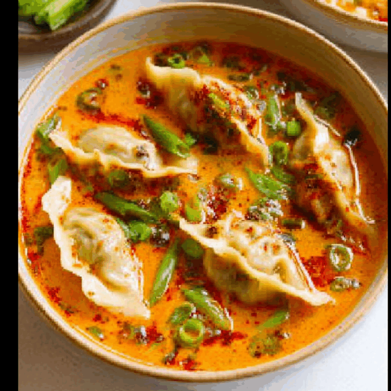 Red Curry Dumpling Soup