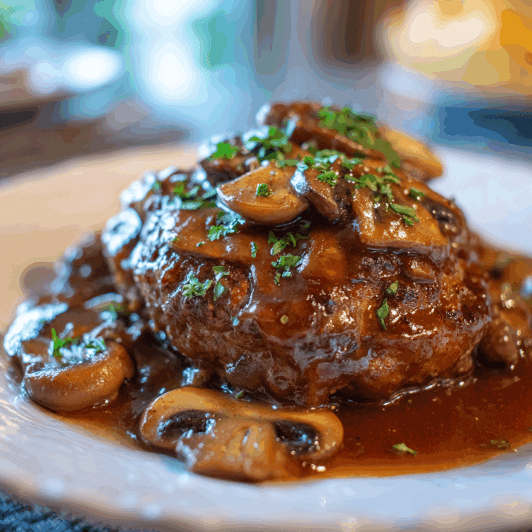 Salisbury Steak with Mushroom Gravy