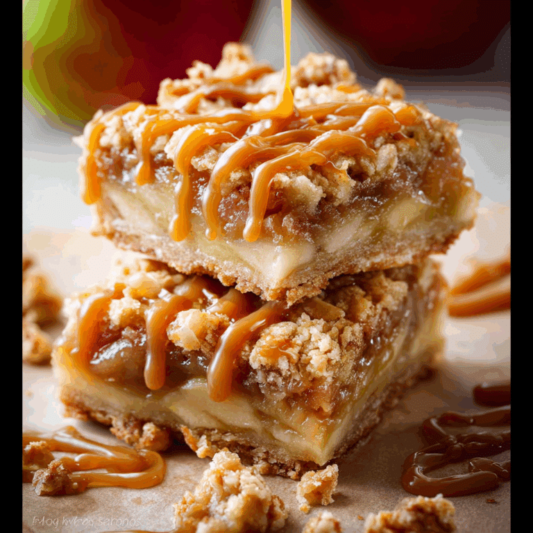 Salted Caramel Apple Pie Bars