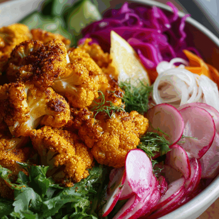 Turmeric & Lemon Cauliflower Bowl