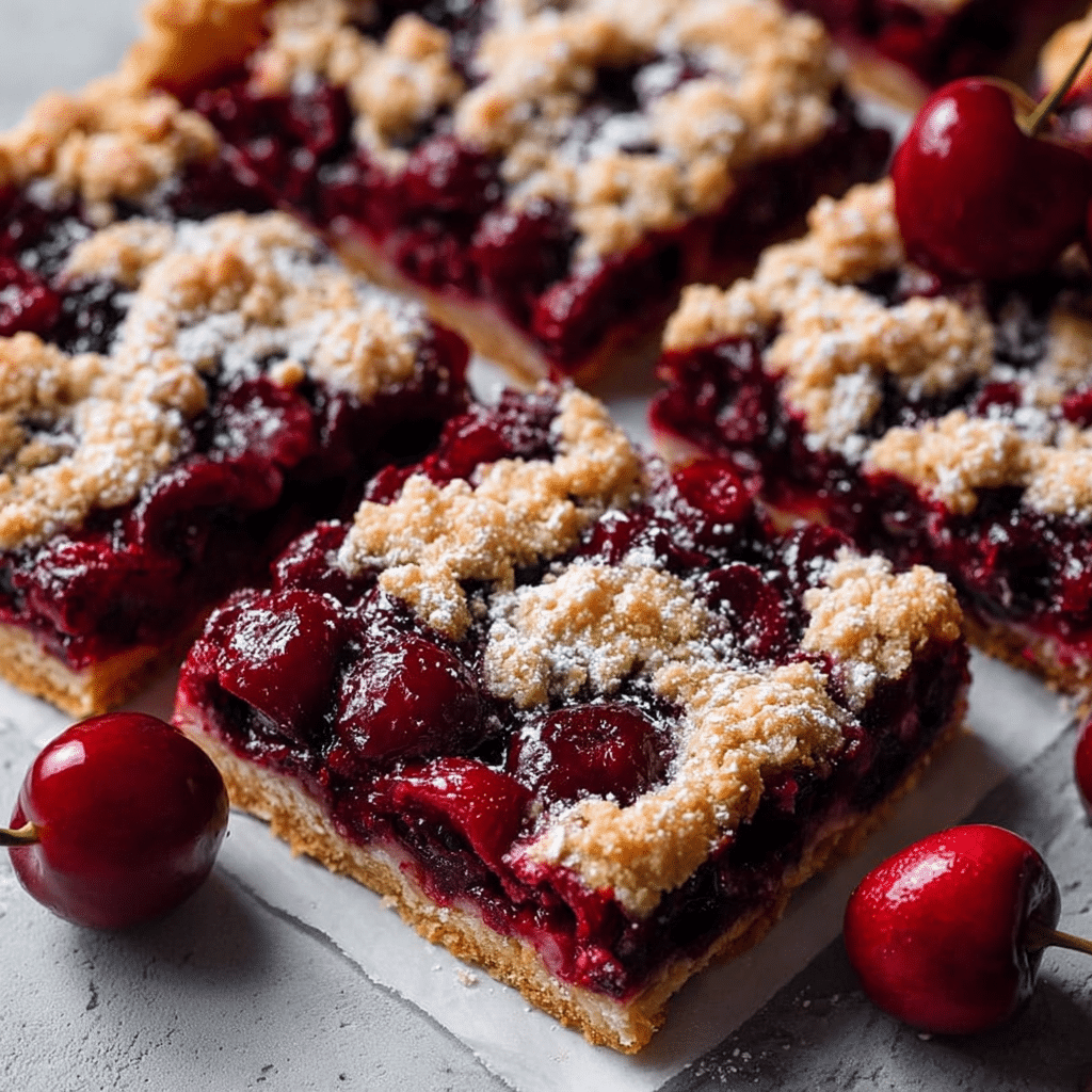 Cherry & Soured Cream Slab Pie