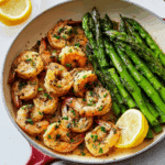 Meyer Lemon Garlic Shrimp and Asparagus