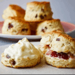 Rhubarb & Custard Scones