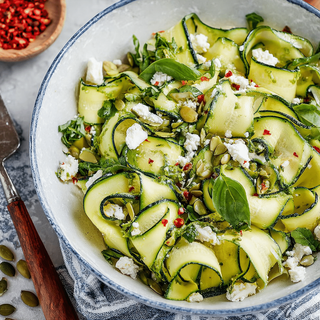 Ribboned Courgette Salad